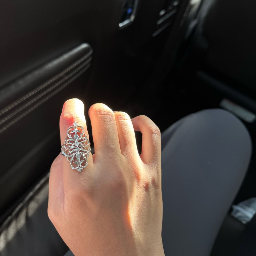 Agete Silver Ring US Size 7.5 NEW